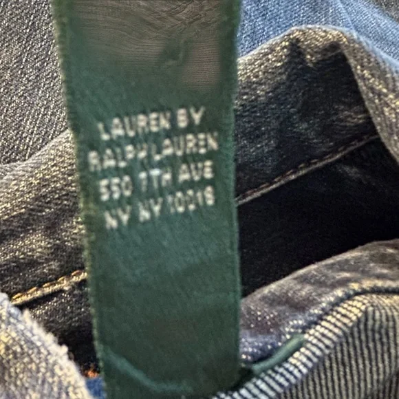 NWT VTG “Free-Spirited Blue Horizon Lauren Jeans Co Iconic Denim Jacket” XS - Picture 5 of 5